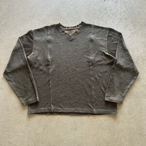Vintage Guess Jeans Sweater‎ Size XXL Olive Green Pullover Pockets